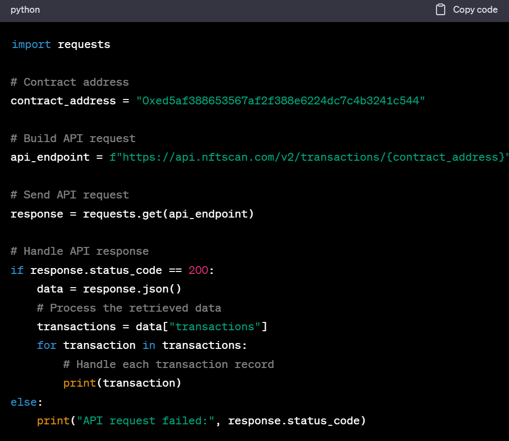 通过 NFTScan NFT API 轻松实现 NFT 交易监控