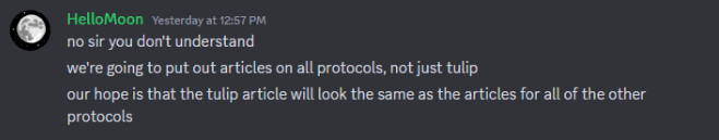 深入了解Tulip：關於HelloMoon的回應