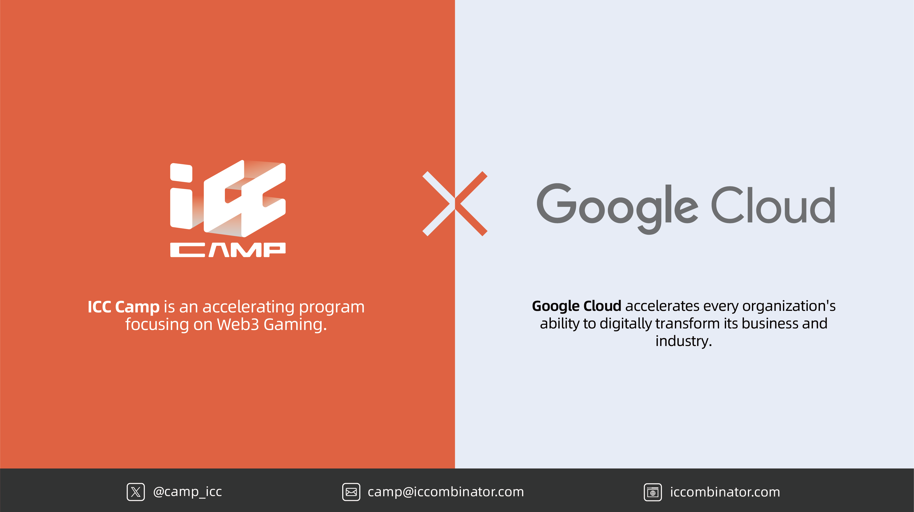 ICC Camp将与提供生态支持的Google Cloud合作