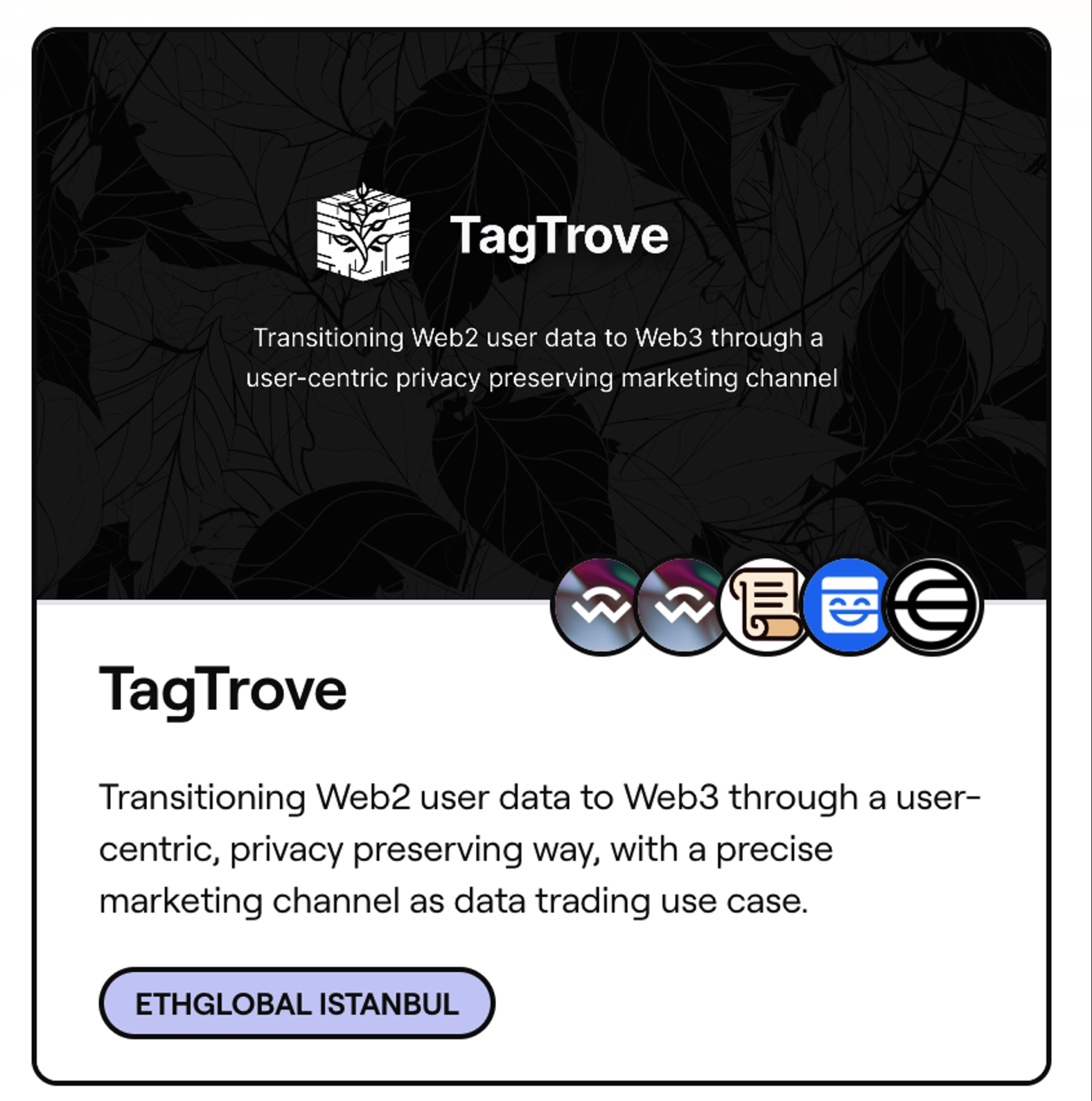 TagTrove 在 ETH Global 获奖记