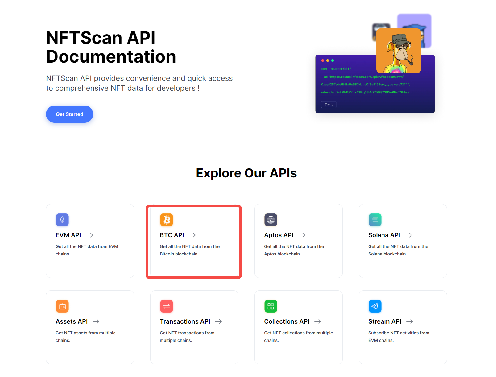 如何使用 NFTScan BTC API 快速創建 NFT 應用程序？