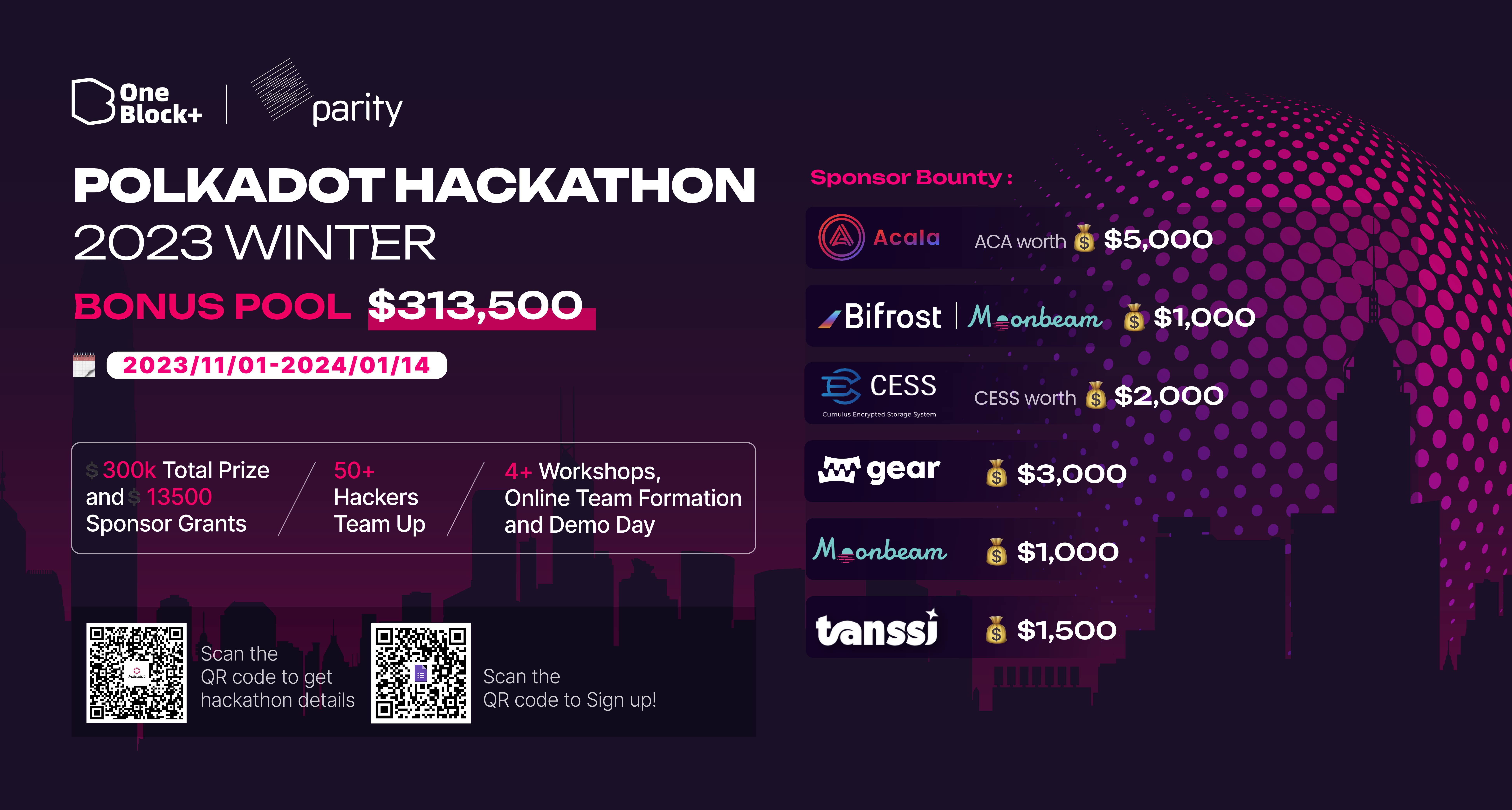 波卡生态 Bounty 赛题揭晓,2023 冬季波卡黑客松大奖加码!