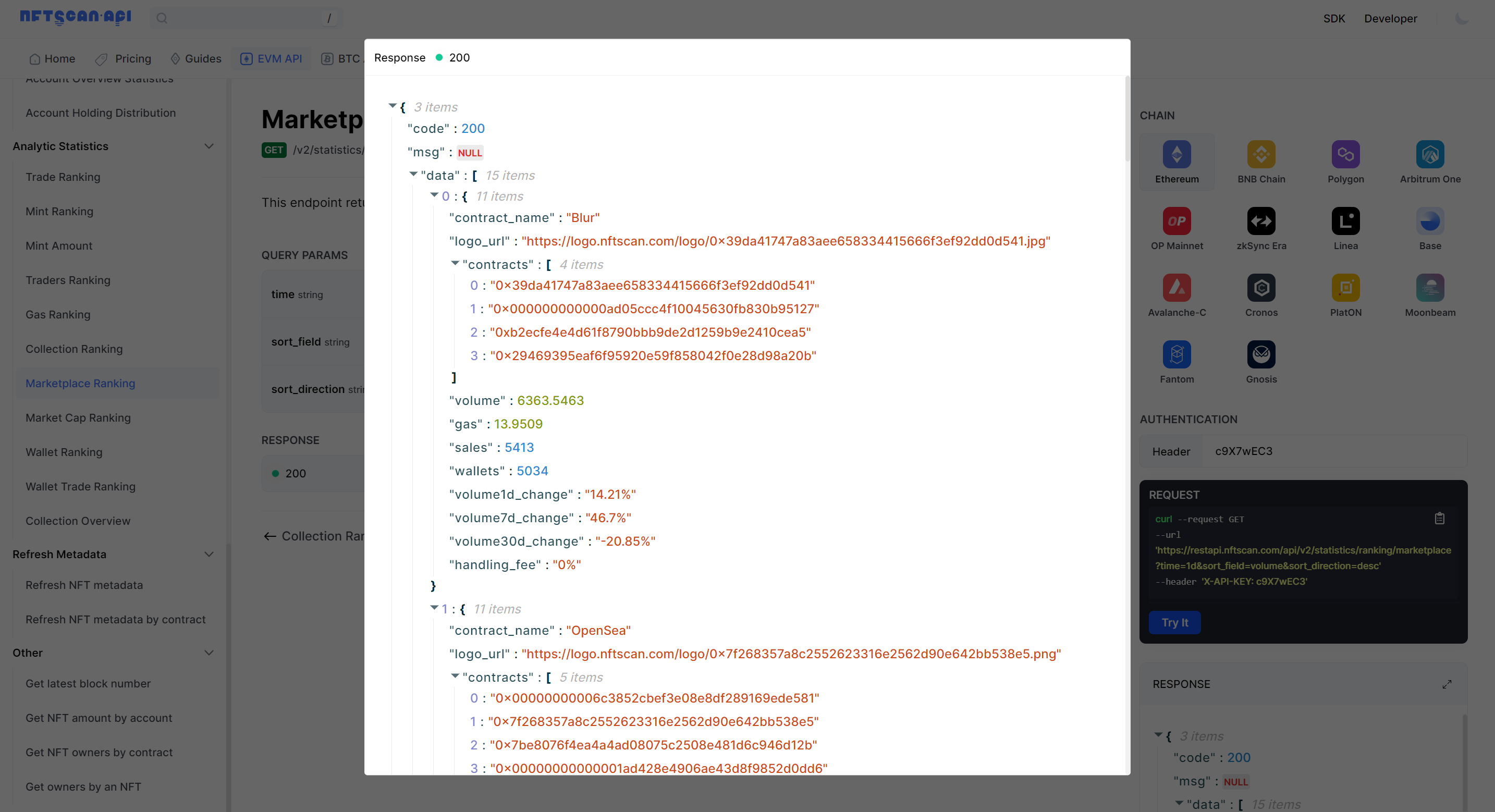 指南：如何使用 NFTScan API 获取 NFT Analytic Statistics 数据