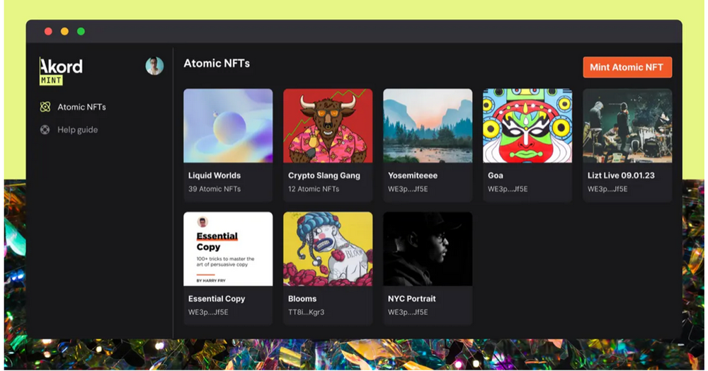 Akord 支持铸造原子 NFT 啦!