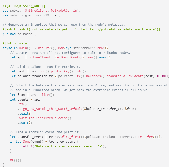 深入 Subxt：为 Rust 开发者定制的高效 Substrate 交互利器