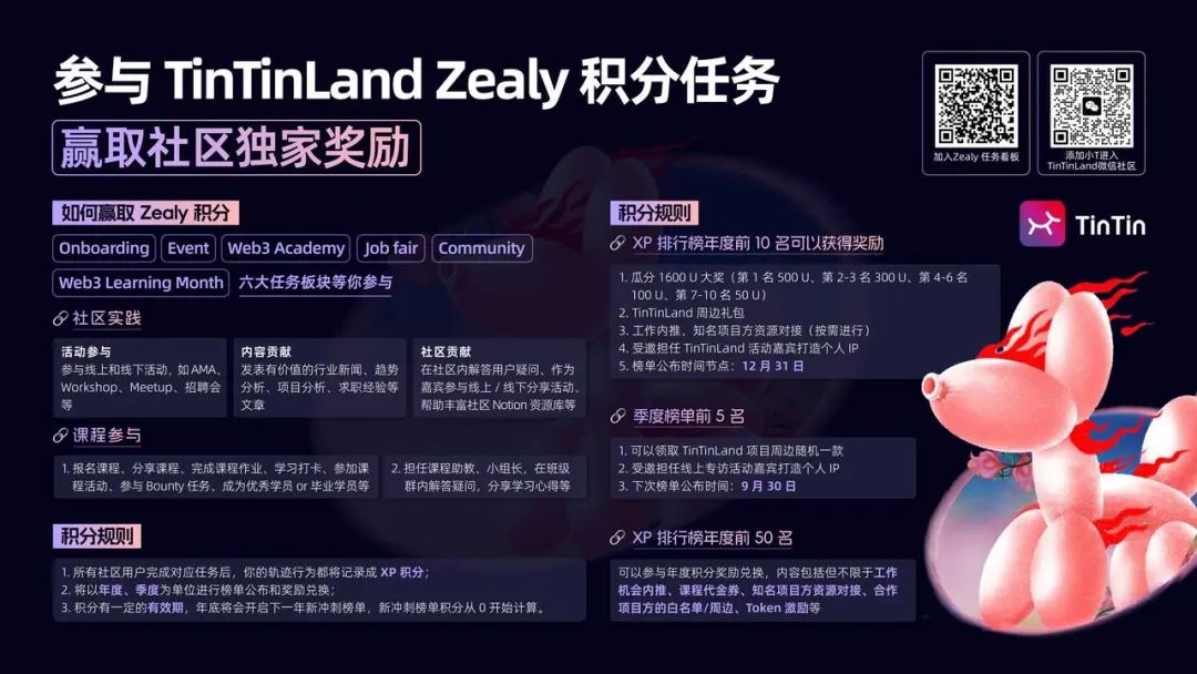 「TinTinLand Web3+AI 主题共学月」圆满落幕！开发者勇探 Web3 新路