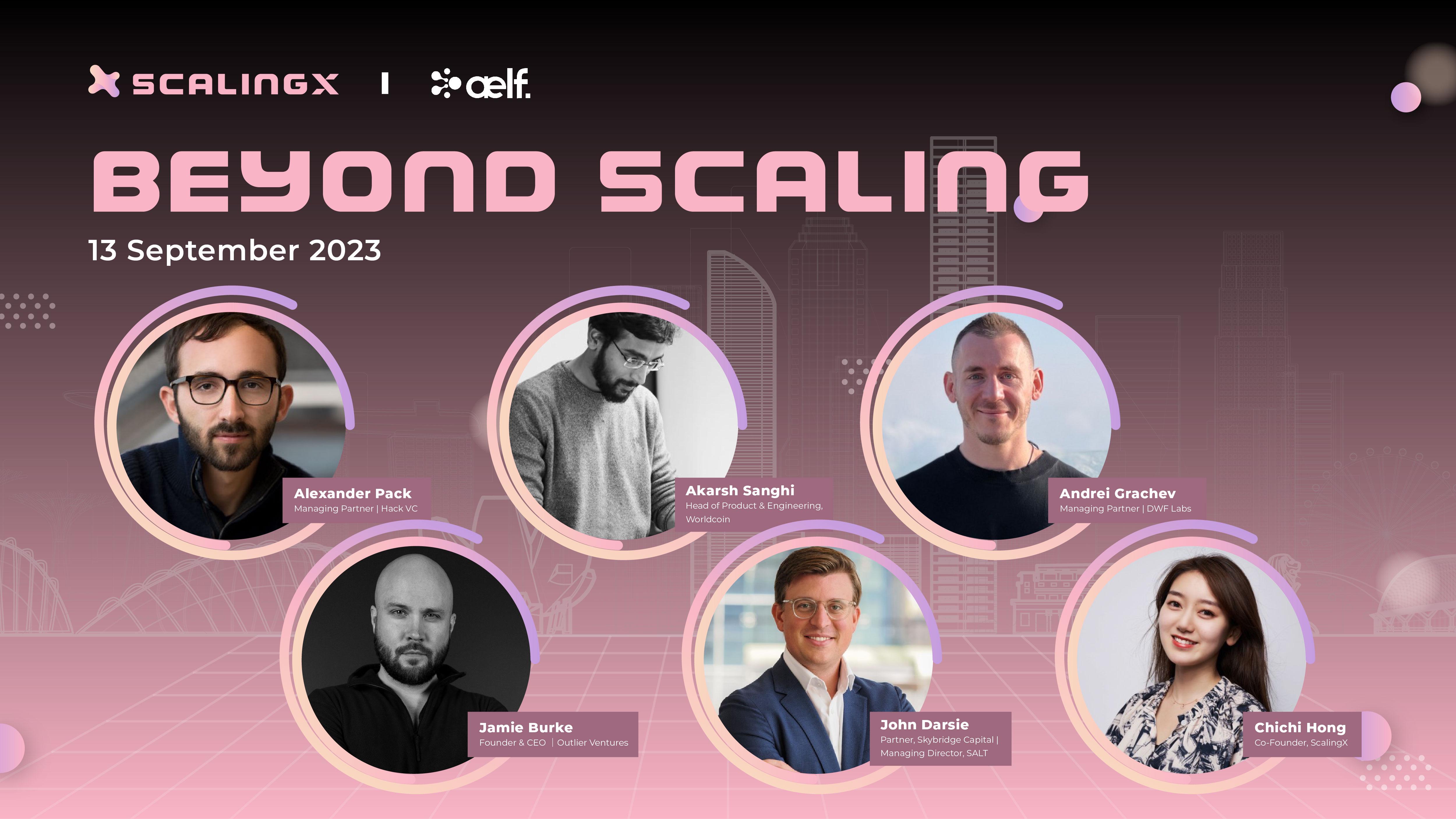 ScalingX - "Beyond Scaling" Token2049 Afterparty 圆桌讨论精彩回顾