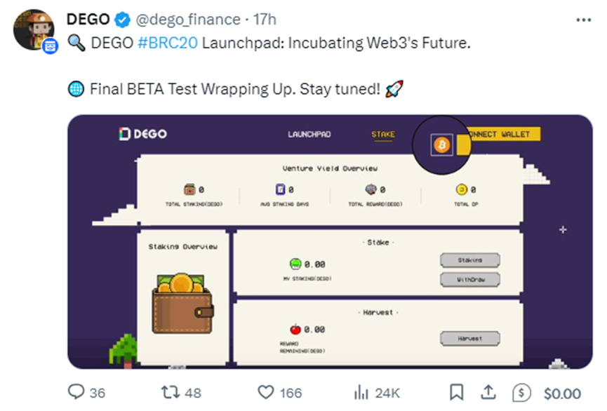 挖掘比特币生态机遇！铭文打新+IDO平台代币飙涨！一键致富秘籍大公开，搭乘牛市致富快车！