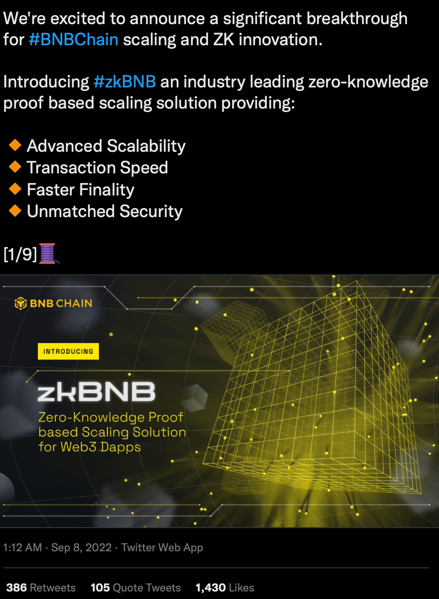 DAOrayaki ｜推动BNBChain 实现规模化的zkBNB特点和用例