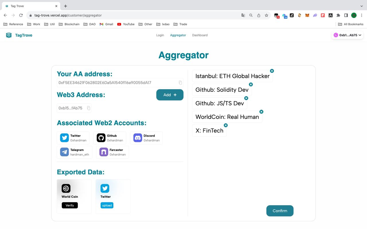 TagTrove 在 ETH Global 获奖记