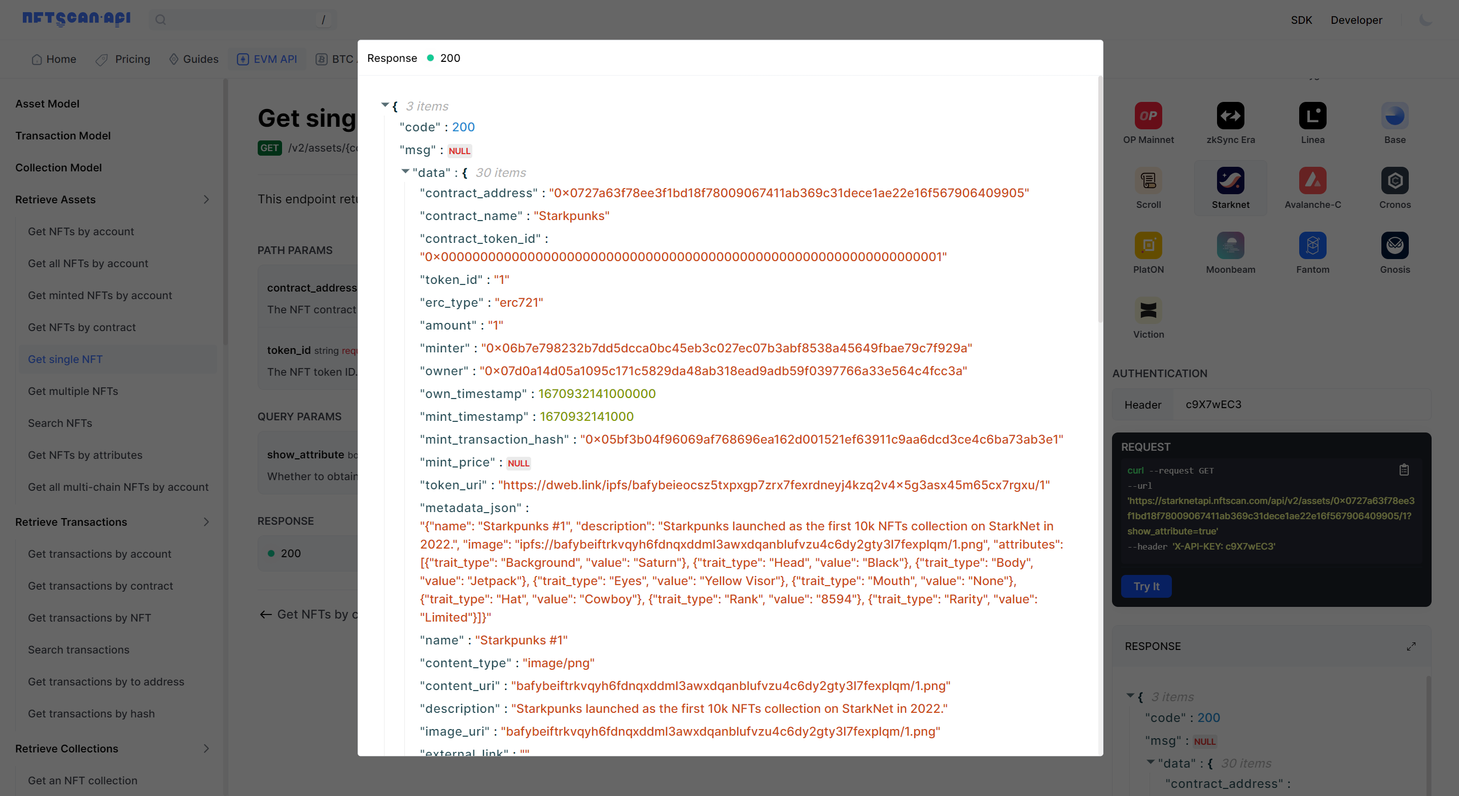 如何使用 NFTScan NFT API 在 Starknet 网络上开发 Web3 应用