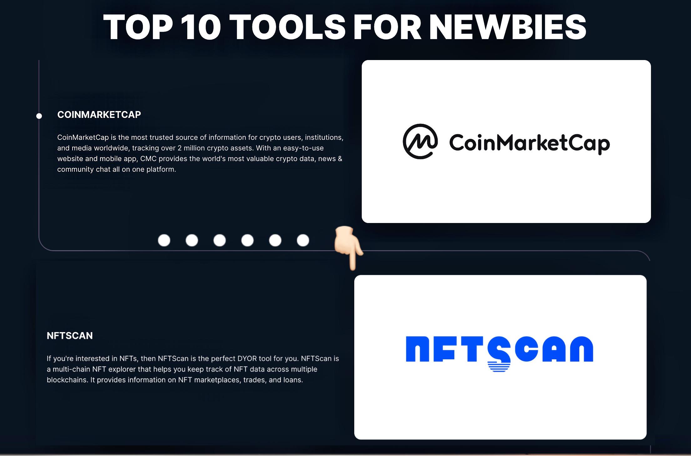 NFTScan 入选 CMC 全球 Top10 新手工具榜！
