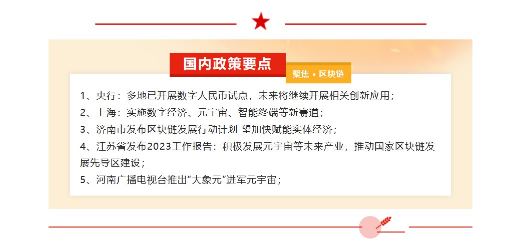 热点聚焦 | 区块链政策热点