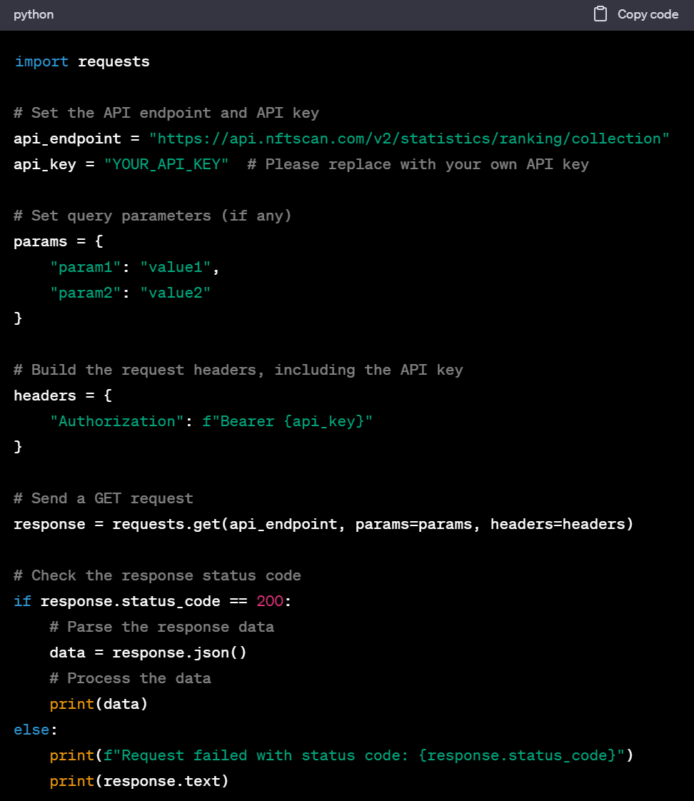 指南：如何使用 NFTScan API 获取 NFT Analytic Statistics 数据