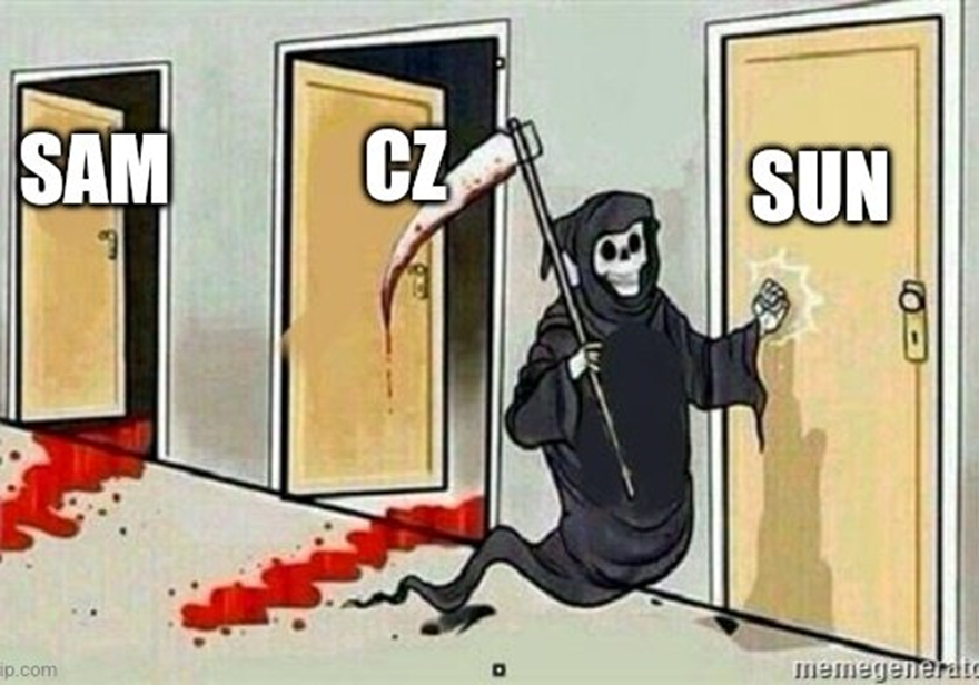 孙宇晨别跑！币安倒下，赵长鹏认输，下一个就是你？