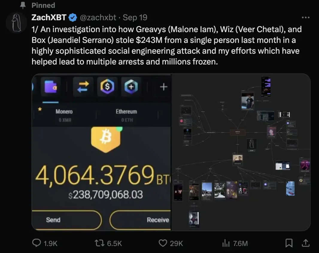 “币圈名侦探”ZachXBT：冲在犯罪第一线，如何只身破获 2.43 亿美元盗窃案？