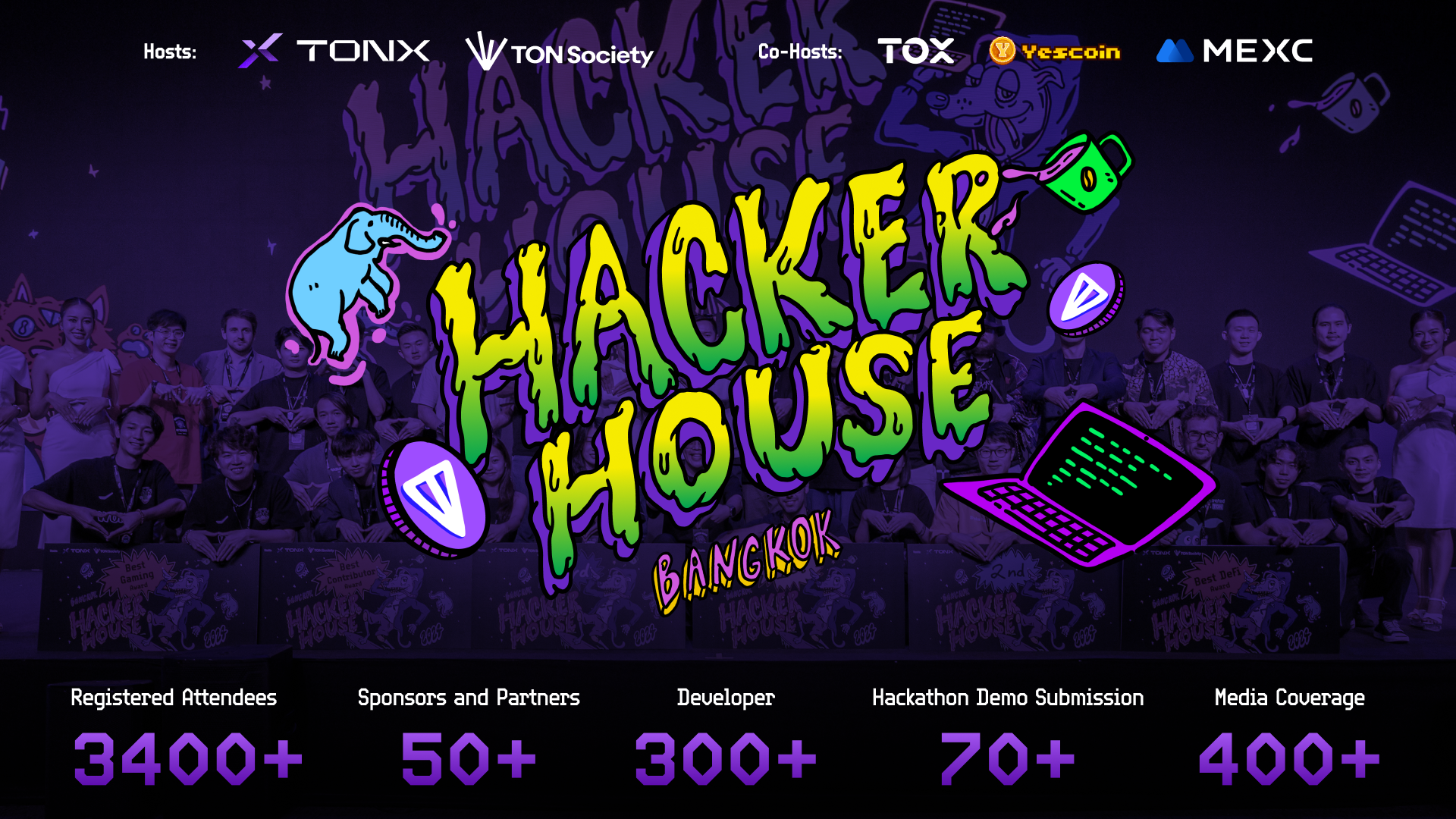 TON Hacker House 曼谷站圓滿落幕！TONX 攜手300位全球開發者締造創新70項目