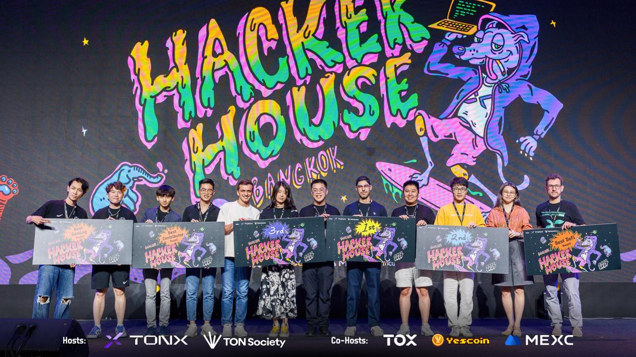 TON Hacker House 曼谷站圓滿落幕！TONX 攜手300位全球開發者締造創新70項目