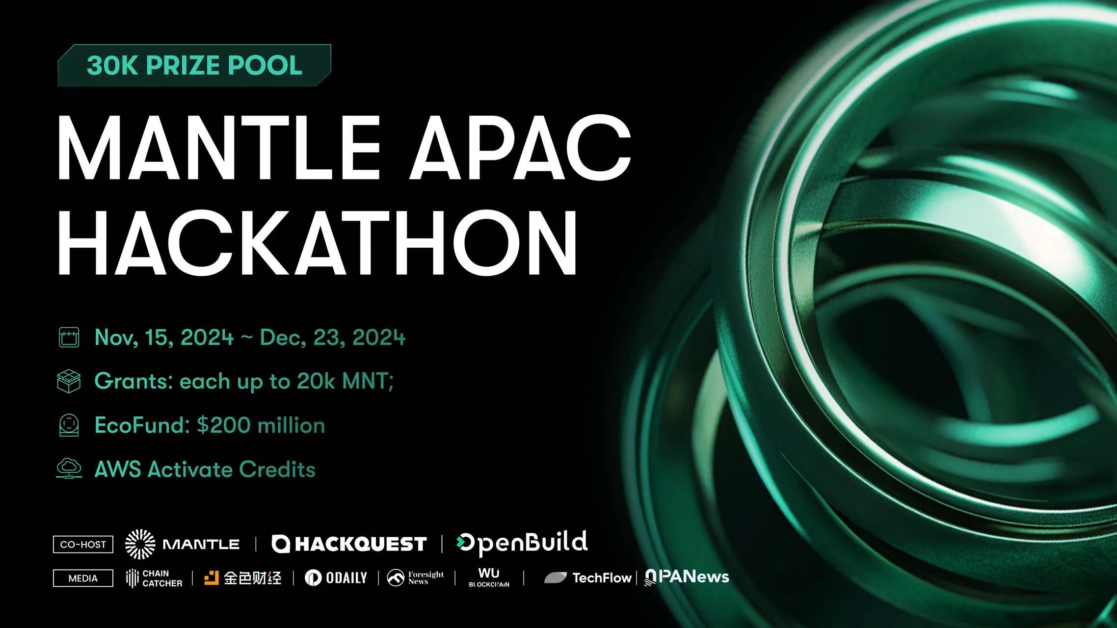 顶级评审助阵，Mantle APAC Hackathon 火热进行中