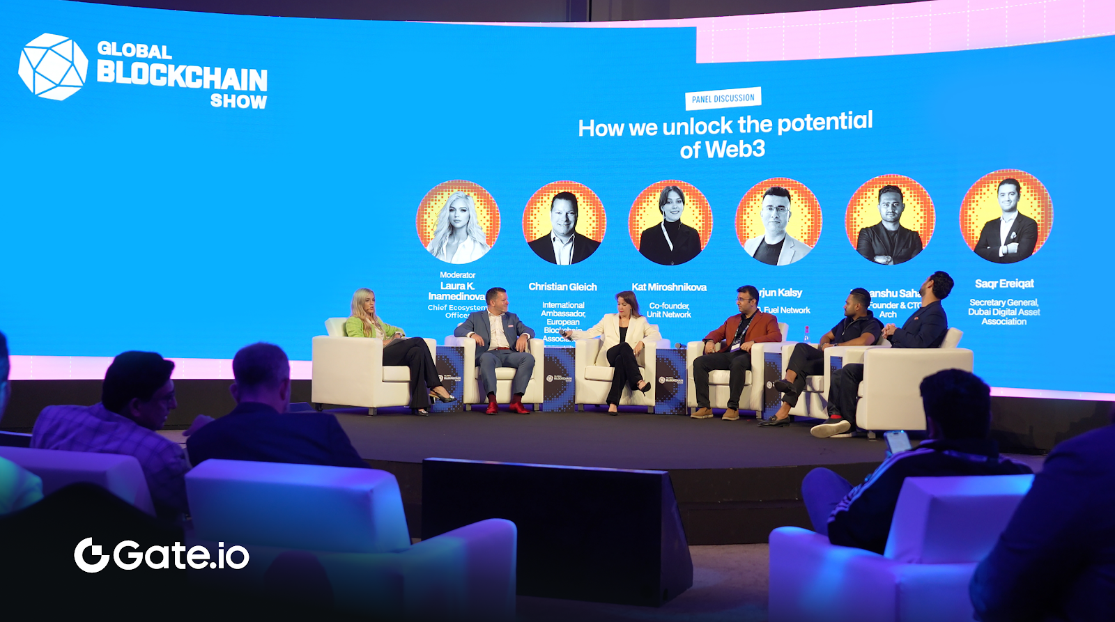 Gate.io's new CGEO Laura K. Inamedinova attended the Dubai Summit to promote the cooperation between Web3 and traditional finance