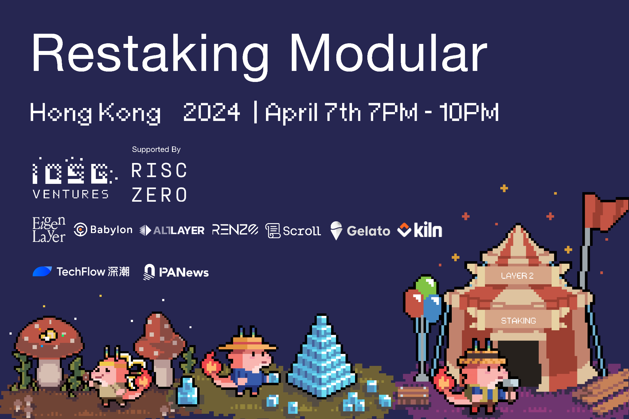 IOSG Ventures 香港周｜ Restaking Modular Apr.7th 活动报名加速进行时