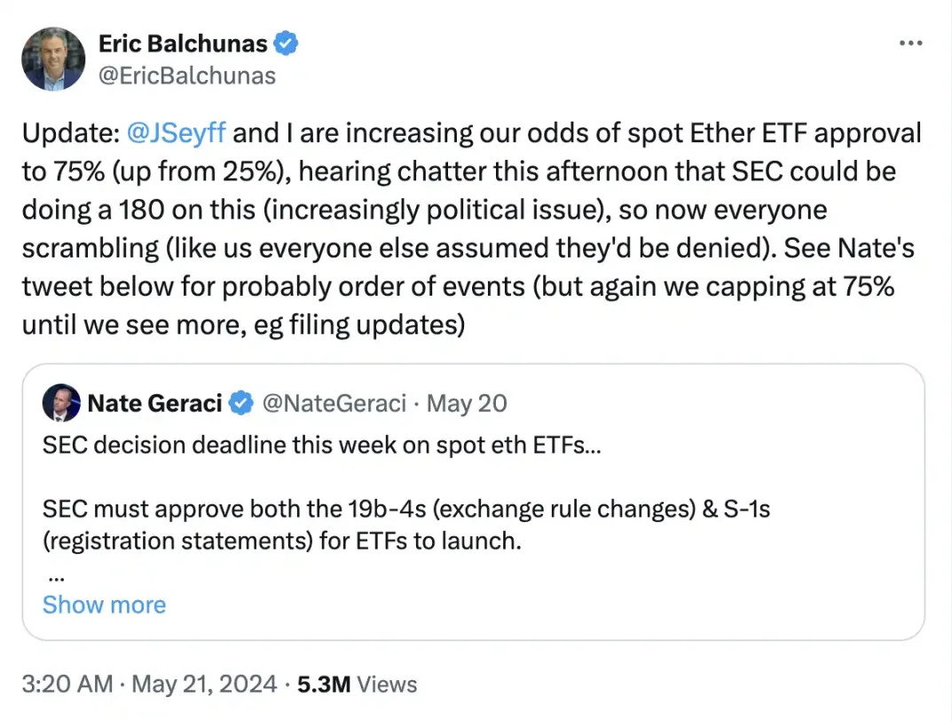 如果SEC對以太坊現貨ETF開綠燈，更多山寨幣ETF也將接踵而至？