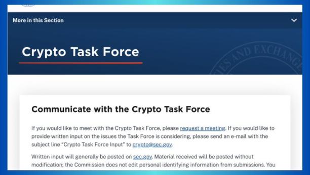 US SEC cryptocurrency working group webpage online: from issuance to ETF,
announced the top ten priority matters