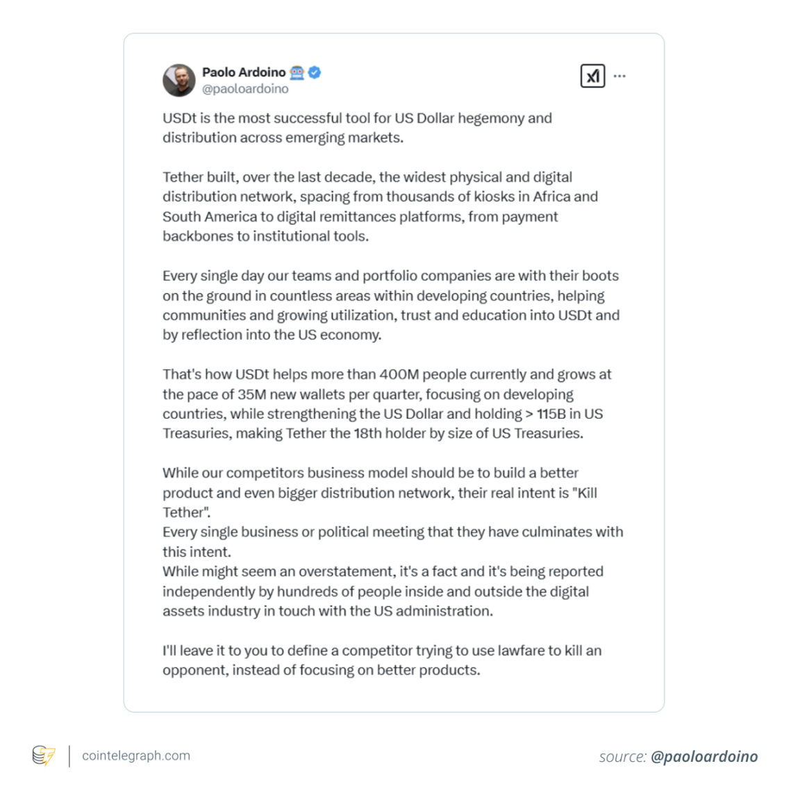 The logic behind Tether's resistance to EU regulation: Why MiCA regulations don't work?