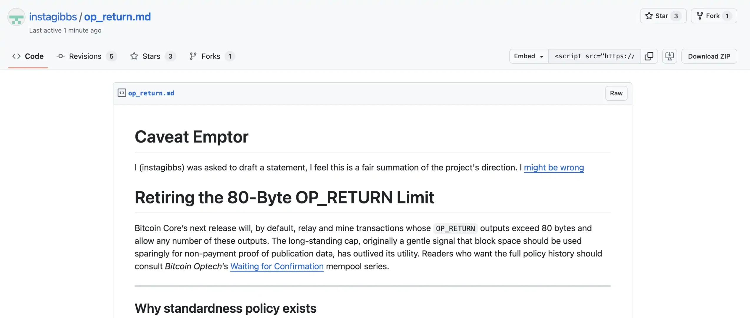 取消 OP_RETURN 限制：继Taproot之后，4年里比特币最重要的一次升级