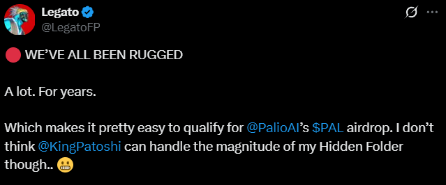 链上首例"嘴撸"AI空投！你的故事值多少$PAL？
